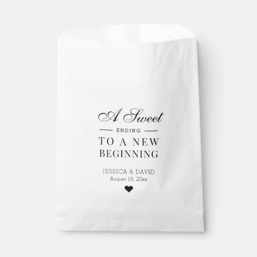 Simple Rustique Doux Fin de mariage Favor Sacs (Devant)
