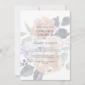 Simple Rustique Floral Lingerie Douche Invitation (Devant)