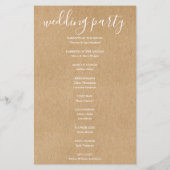 Simple Rustique Signature Script programme de mari (Dos)