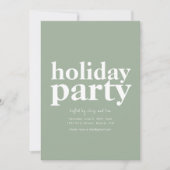 Simple Sage Green Fête Invitation (Devant)