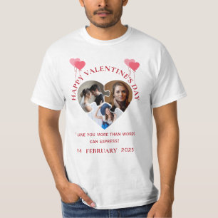 Simple Saint Valentin Photos en T-shirt Amour