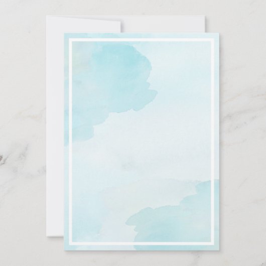 Simple Sand Dollar Beach Theme bruiloft uitnodigin Kaart (Achterkant)