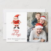 Simple Santa Clause Carte de Noël (Devant)