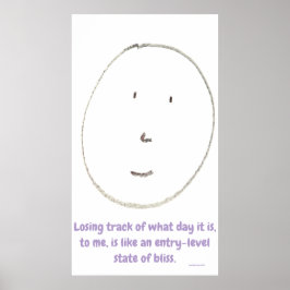 "Simple Says-#4", funny, quote, humor Poster