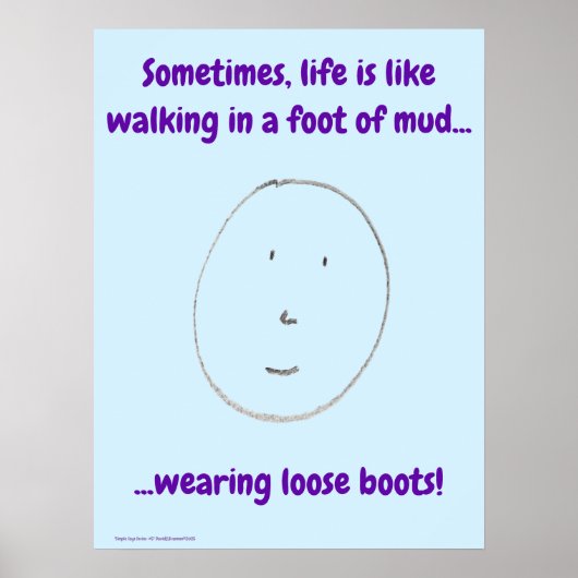 "Simple Says" #5 funny, humor, quote Poster (Voorkant)