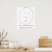 "Simple Says-#6", funny, quote, humor Poster (Keuken)