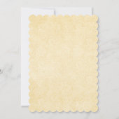 Simple Scalloped Vintage Wedding Invitation (Dos)
