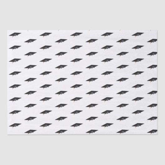 Simple School College Afstuderen Cap Tissuepapier (Voorkant)