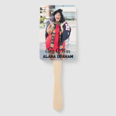 Simple School Photo Afstuderen Handwaaier (Achterkant)