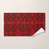 Simple Scribble | Carreaux miroir | Rouge | (Serviette à main)