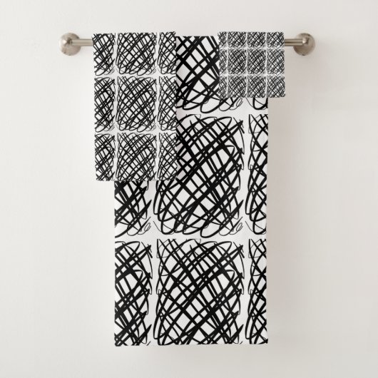 Simple Scribble | Noir| Carrelage central | (En situation)