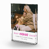 Simple Script Best Nana Ever Hot Pink  Fotoblokken (Rechts)