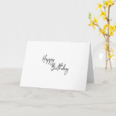 Simple Script Bonne carte d'anniversaire (Fleur jaune)