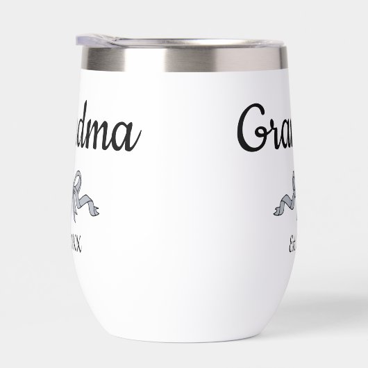 Simple Script Bow Grandma Est. Year (Droite)