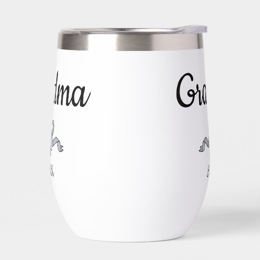 Simple Script Bow Grandma Est. Year (Gauche)