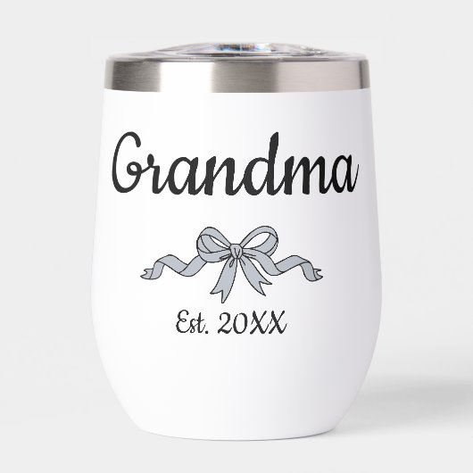Simple Script Bow Grandma Est. Year (Avant)