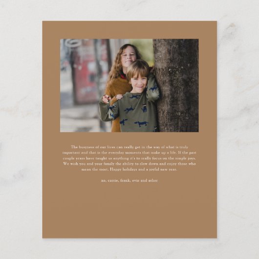 Simple Script Chercher Photo Budget Carte de Noël (Dos)