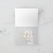Simple Script Doré | Carte de remerciement pliée p (Intérieur)