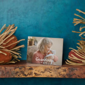 Simple Script Grandma Est.Photo Year Fotoplaat (Zijkant)