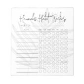 Simple Script Hebdomadaire Habit Tracker Bloc-note (Devant)