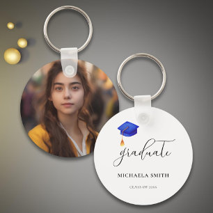 Simple Script High School Afstuderen Foto Sleutelhanger