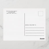 Simple Script Joyeux Vacances Pleine Photo (Verso)