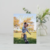 Simple Script Joyeux Vacances Pleine Photo (Debout devant)