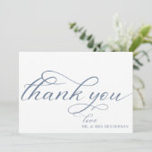 Simple Script Minimaliste Mariage Merci Cartes. (Debout devant)