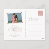 Simple Script moderne Photo carte postale (Dos)