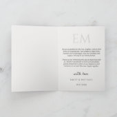 Simple Script Moderne Photo de Mariage Merci (Intérieur)