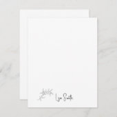 Simple Script Name Foliage Bedankkaart (Voorkant / Achterkant)