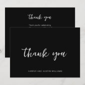 Simple Script Noir Merci (Devant / Derrière)