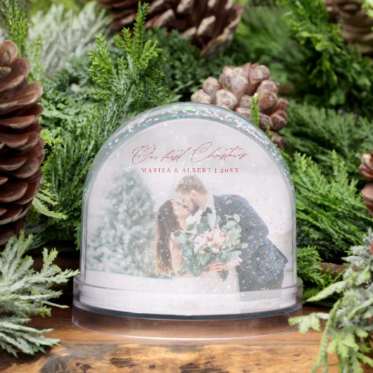 Simple Script Our First Christmas Wedding Photo (Hiver)