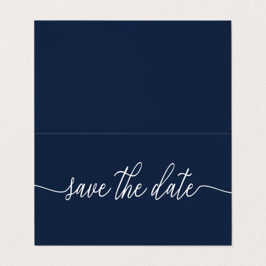 Simple Script Photo Enregistrer La Carte Date (Extérieur déplié)