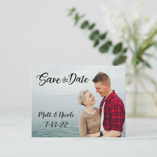 Simple Script Photo Enregistrer la carte postale D (Debout devant)