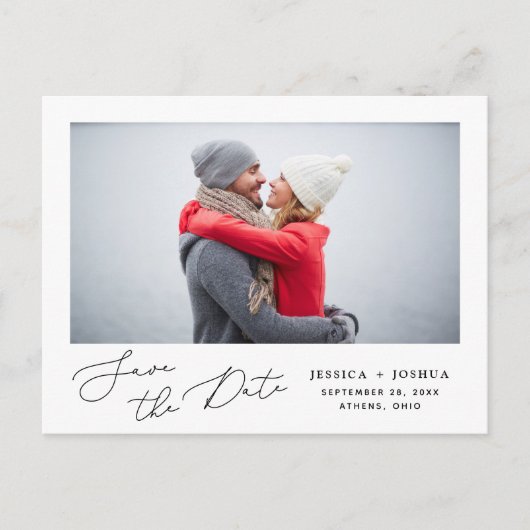 Simple Script Photo Enregistrer la carte postale D (Devant)