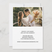 Simple Script Photo Wedding enregistrer les cartes (Dos)