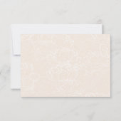 Simple Script Wedding Rsvp avec la carte d'options (Dos)