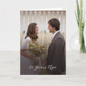 Simple Scripty 25th Jubileum - 25 jaar geleden Kaart (Voorkant)