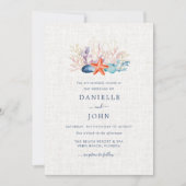 Simple Seashell Beach Kaart (Voorkant)