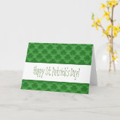 Simple Shamrock Pattern-Wenskaart Kaart (Gele Bloem)