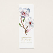 Simple signet de prière funéraire Magnolia (Devant)