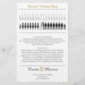 Simple Silhouettes Wedding Program (Achterkant)