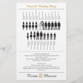 Simple Silhouettes Wedding Program (Achterkant)