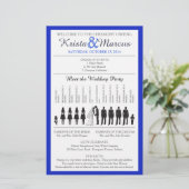Simple Silhouettes Wedding Program Flyer-6 (Staand voorkant)