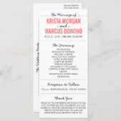 Simple Silhouettes Wedding Program Programma (Voorkant / Achterkant)