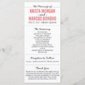 Simple Silhouettes Wedding Program Programma (Voorkant)