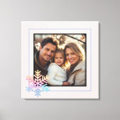 Simple Snowflake Canvas Afdruk (Voorkant)