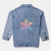 Simple Snowflake Denim Jacket (Achterkant)