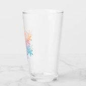 Simple Snowflake Glas (Links)